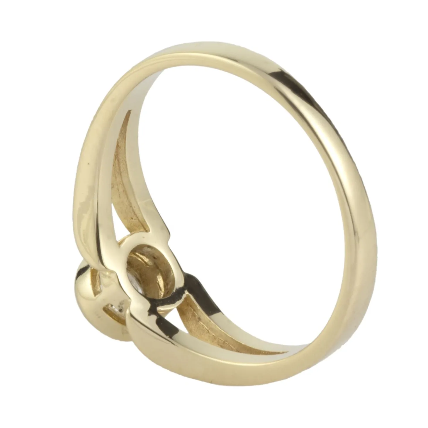ANILLOS DE COMPROMISO Solitario oro amarillo color h, pureza si1 y peso 0,35 cts.