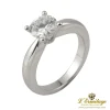 ANILLOS DE COMPROMISO Solitario oro blanco color f, pureza vs1 y peso 1,23 cts.