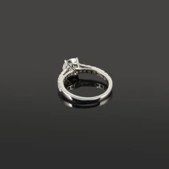 ANILLOS DE COMPROMISO Solitario oro blanco y diamantes color e, pureza vvs1 y peso 1,05 cts.