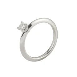 ANILLOS DE COMPROMISO Sortija solitario platino peso 0,21 cts.