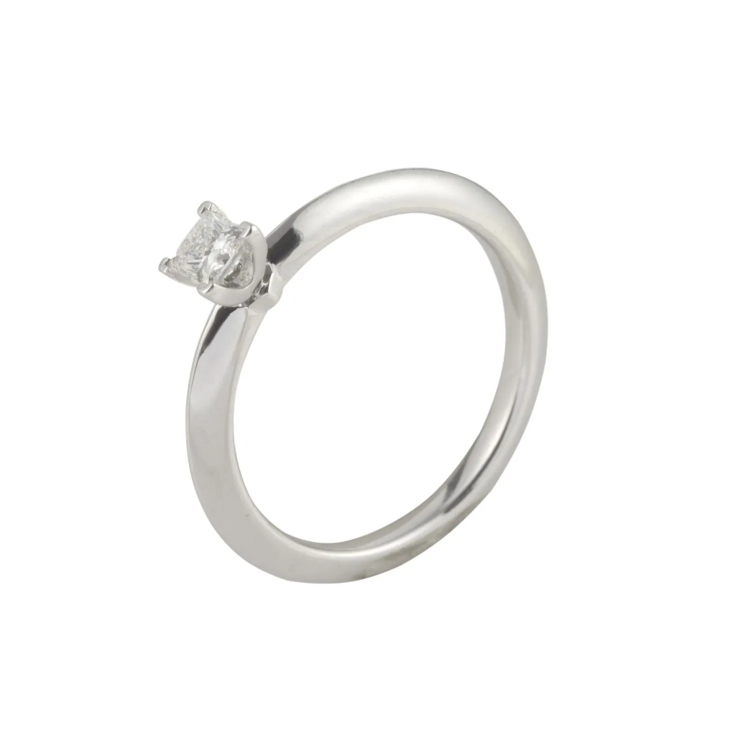 ANILLOS DE COMPROMISO Sortija solitario platino peso 0,21 cts.