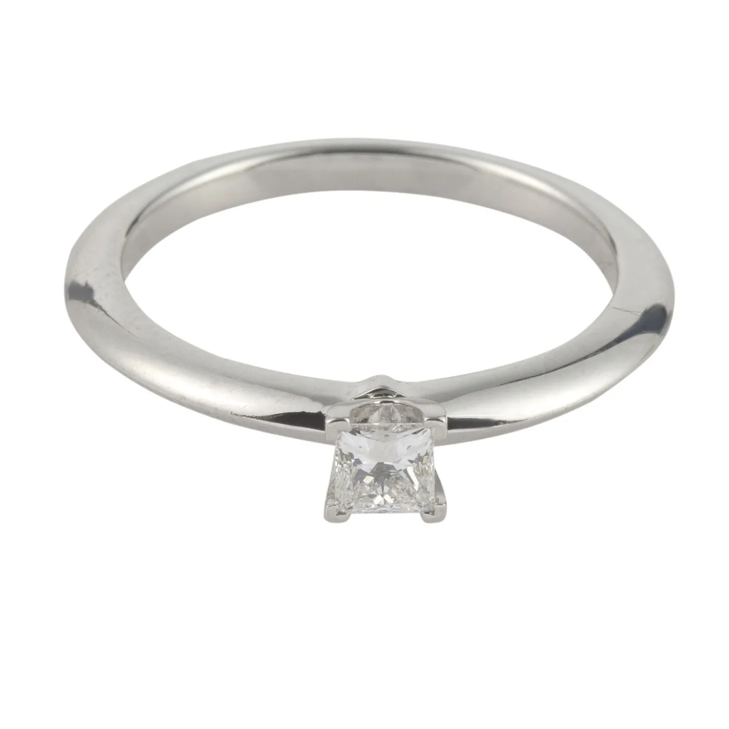 ANILLOS DE COMPROMISO Sortija solitario platino peso 0,21 cts.