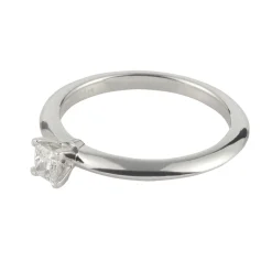 ANILLOS DE COMPROMISO Sortija solitario platino peso 0,21 cts.