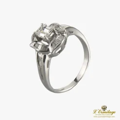ANILLOS DE COMPROMISO Sortija oro blanco y diamantes.