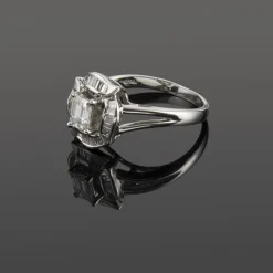 ANILLOS DE COMPROMISO Sortija oro blanco y diamantes.