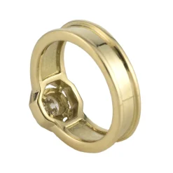 ANILLOS DE COMPROMISO Sortija solitario oro amarillo.