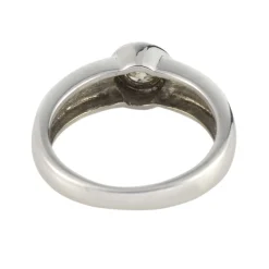 ANILLOS DE COMPROMISO Sortija solitario oro blanco.