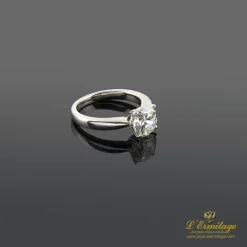 ANILLOS DE COMPROMISO Sortija solitario oro blanco color h. Pureza vs1 y peso 2,03 cts.