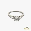 ANILLOS DE COMPROMISO Sortija solitario oro blanco color e, pureza vvs1 y peso 1,11 cts.