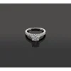 ANILLOS DE COMPROMISO Sortija solitario oro blanco y diamantes color f, pureza p1 y peso 1,70 cts.