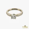 ANILLOS DE COMPROMISO Sortija solitario oro blanco color f, pureza vs1 y peso 1,05 cts.