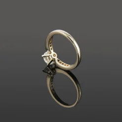 ANILLOS DE COMPROMISO Sortija solitario oro blanco color f, pureza vs1 y peso 1,05 cts.
