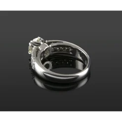 ANILLOS DE COMPROMISO Sortija oro blanco y diamantes color l, pureza vvs2 y peso 1,08 cts.