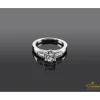 ANILLOS DE COMPROMISO Sortija oro blanco y diamantes color j, pureza vs1 y peso 1,26 cts.