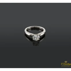 ANILLOS DE COMPROMISO Sortija solitario oro blanco color i, pureza vs2 y peso 1,02 cts.