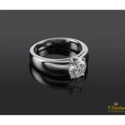 ANILLOS DE COMPROMISO Sortija solitario oro blanco color f, pureza vs2 y peso 1,10 cts.