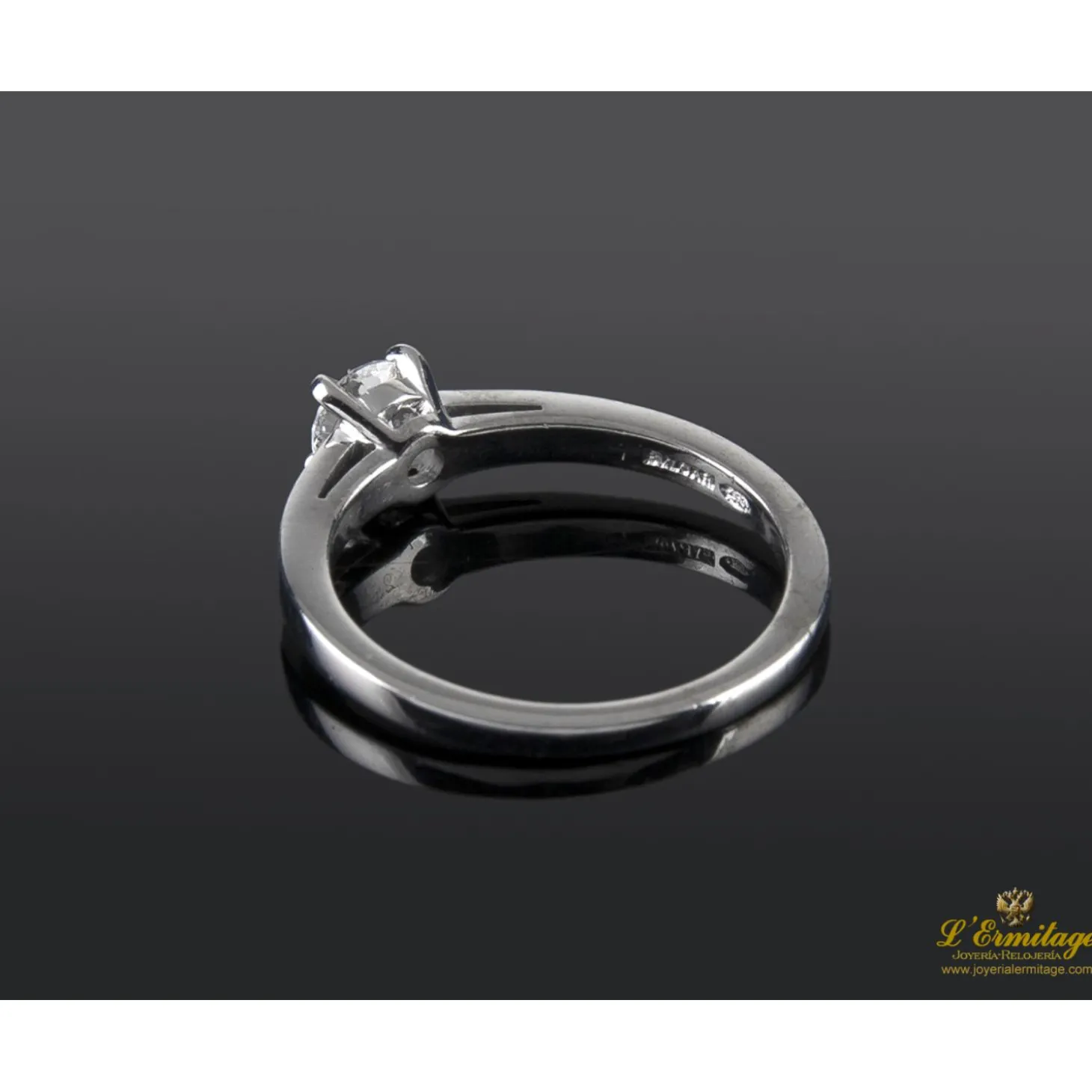 ANILLOS DE COMPROMISO Sortija solitario bulgari oro blanco