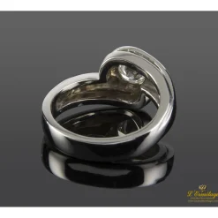 ANILLOS DE COMPROMISO Sortija solitario oro blanco color h, pureza si2 y peso 0,64 cts.