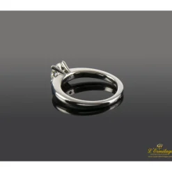 ANILLOS DE COMPROMISO Sortija solitario oro blanco color i, pureza si1 y peso 0,70 cts.