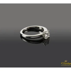 ANILLOS DE COMPROMISO Sortija solitario oro blanco color i, pureza si1 y peso 0,70 cts.