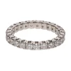 ANILLOS / SORTIJAS Alianza catalana en oro blanco con brillantes. Talla 13.