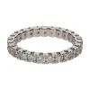 ANILLOS / SORTIJAS Alianza catalana en oro blanco con brillantes. Talla 14.