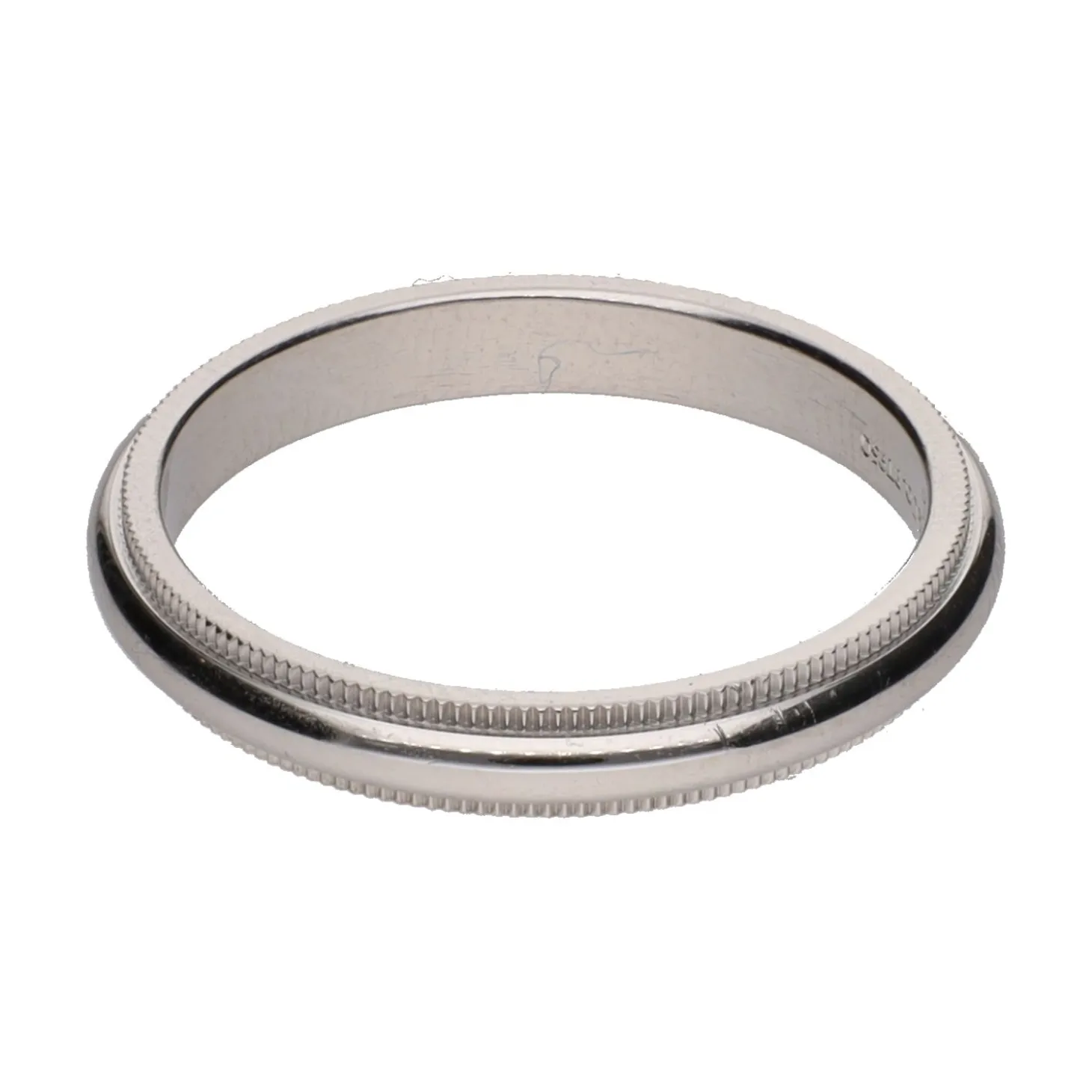 ANILLOS / SORTIJAS Alianza tiffany & co. En platino. Talla 18.