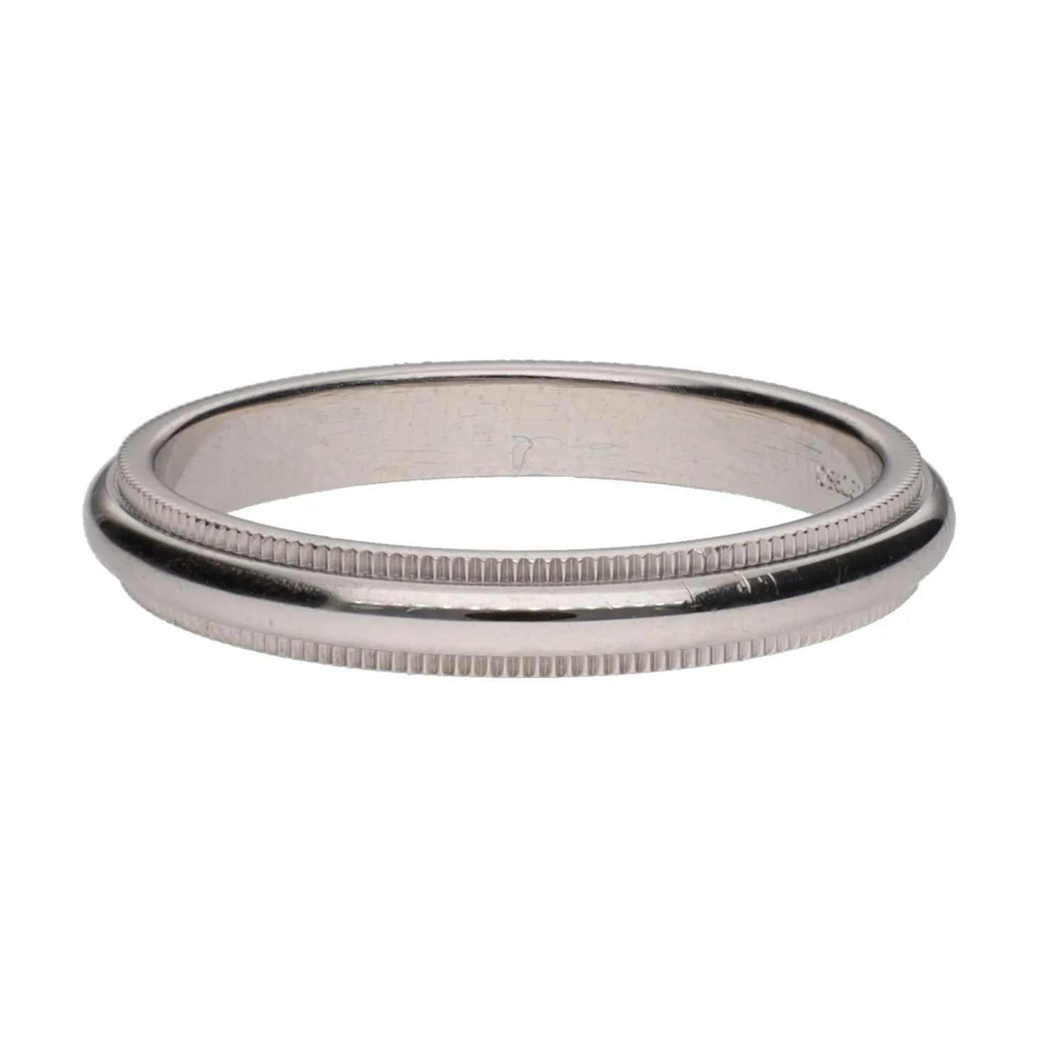 ANILLOS / SORTIJAS Alianza tiffany & co. En platino. Talla 18.