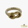 ANILLOS / SORTIJAS Anillo cartier nudo de hércules acero y oro citrino. Talla nº: 14.