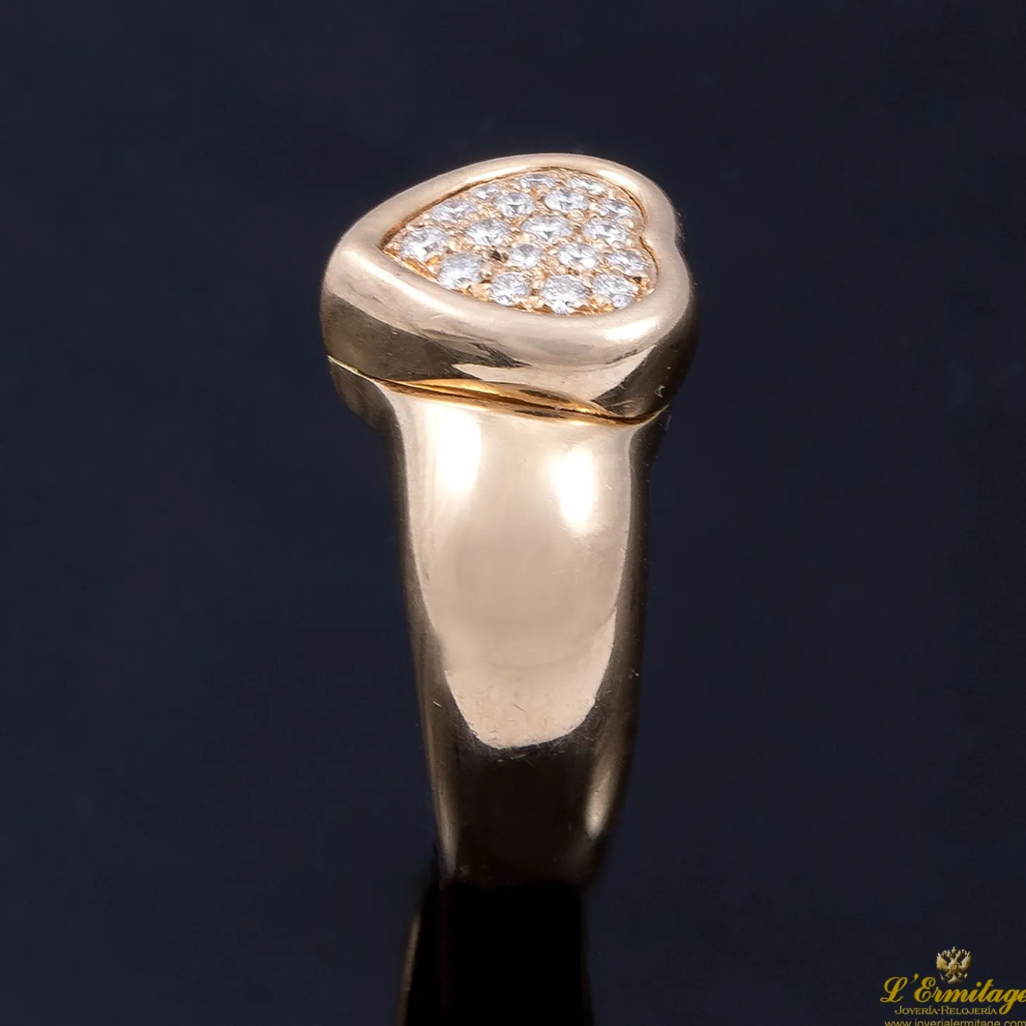 ANILLOS / SORTIJAS Anillo corazón oro amarillo y diamantes