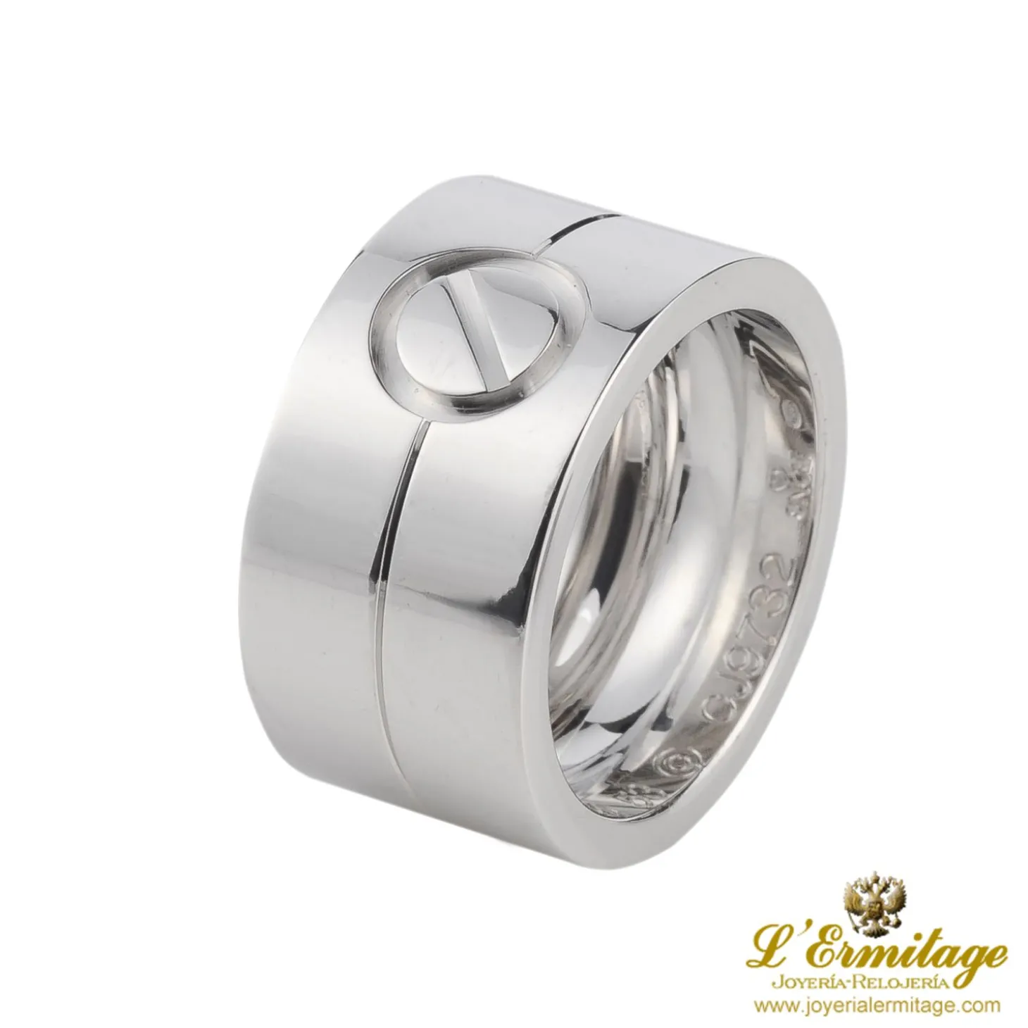 ANILLOS / SORTIJAS Anillo love oro blanco ancho