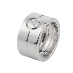 ANILLOS / SORTIJAS Anillo love oro blanco ancho