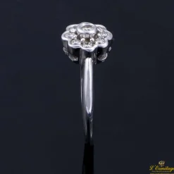 ANILLOS / SORTIJAS Anillo oro blanco rosetón de diamantes