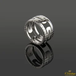 ANILLOS / SORTIJAS Anillo parentesi oro blanco 18 qt. Talla nº: 53
