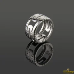 ANILLOS / SORTIJAS Anillo parentesi oro blanco 18 qt. Talla nº: 53