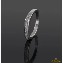 ANILLOS / SORTIJAS Cintillo realizado en oro blanco con brillantes.