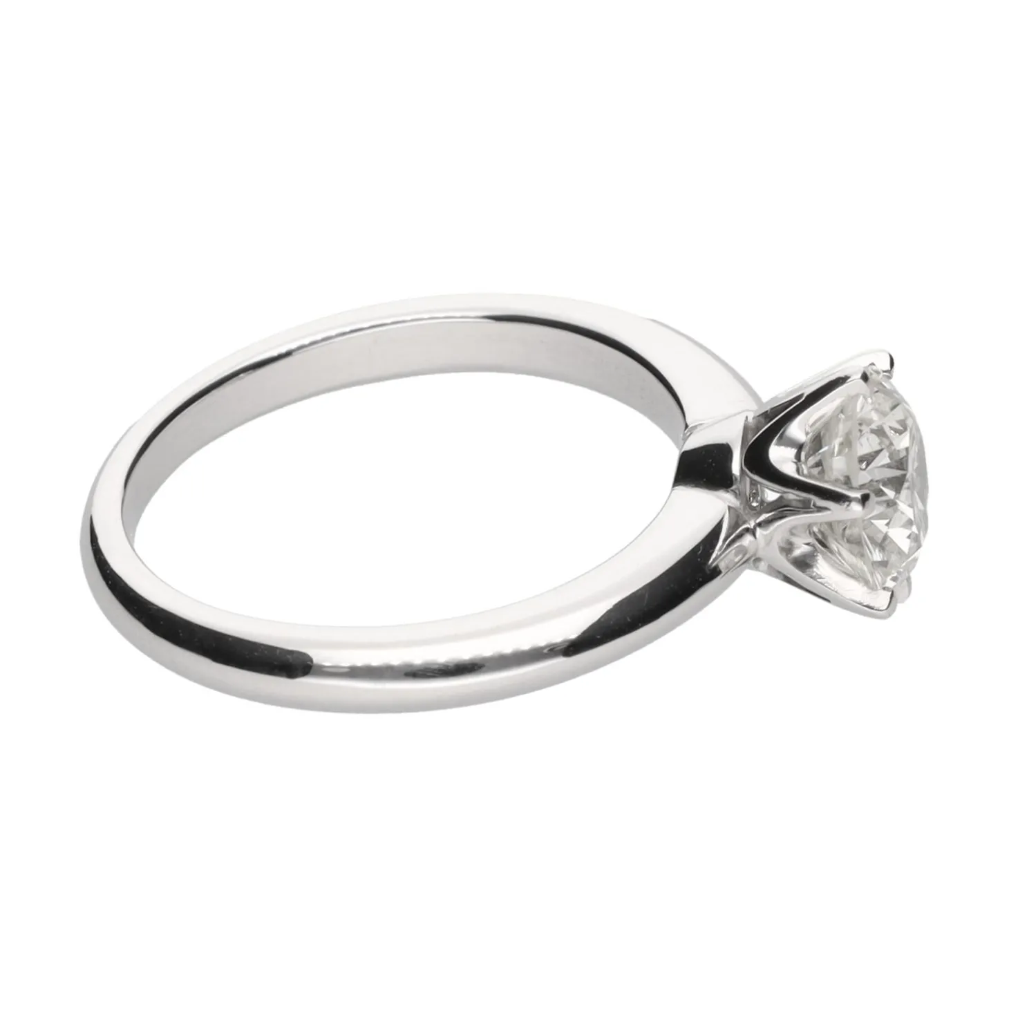 ANILLOS / SORTIJAS Solitario en oro blanco y brillante color l, pureza vs1 y peso 1,45ct.