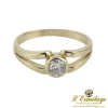 ANILLOS / SORTIJAS Solitario oro amarillo color h, pureza si1 y peso 0,35 cts.