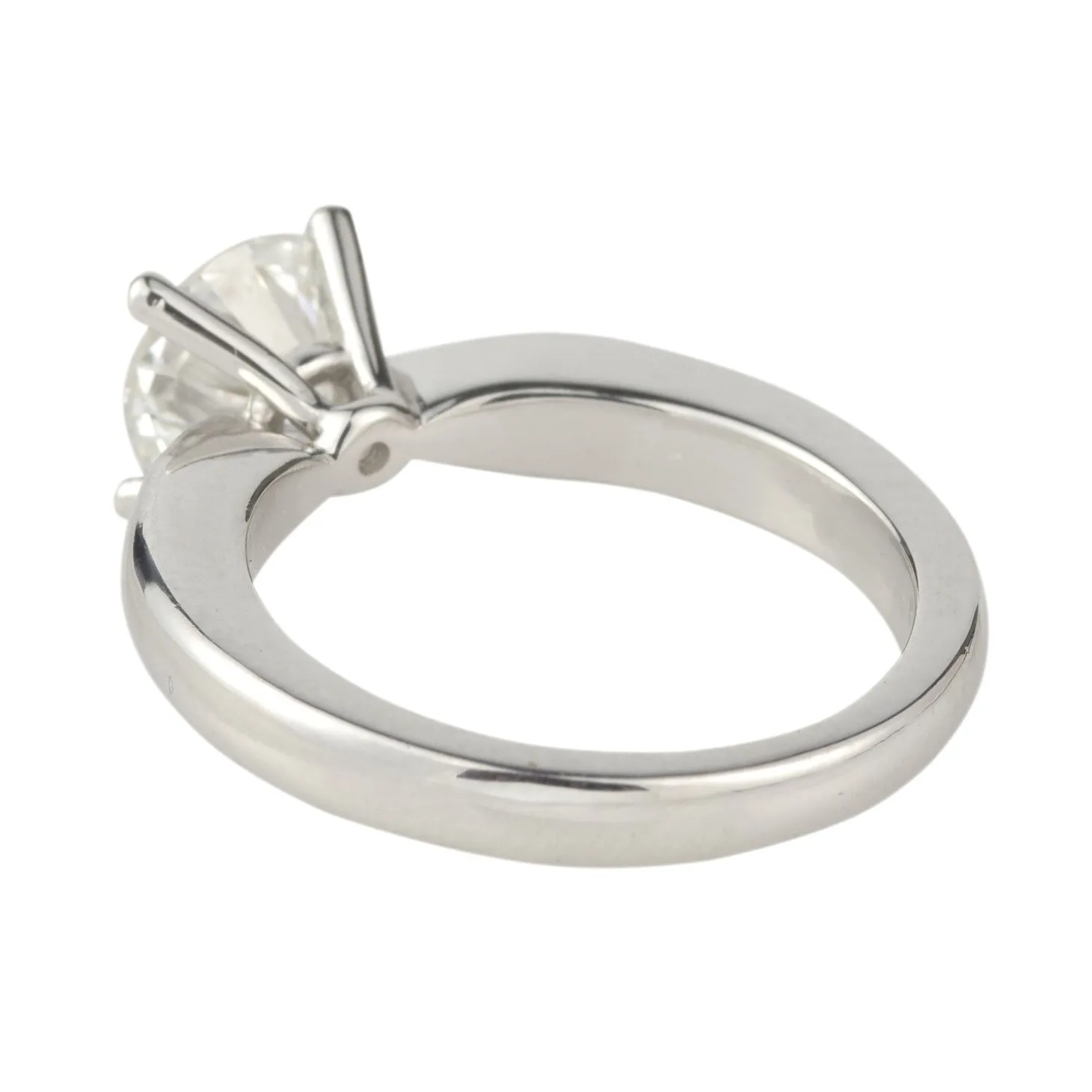 ANILLOS / SORTIJAS Solitario oro blanco color f, pureza vs1 y peso 1,23 cts.