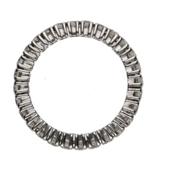 ANILLOS / SORTIJAS Sortija alianza eternity en oro blanco con brillantes. Talla 11.