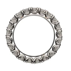 ANILLOS / SORTIJAS Sortija alianza eternity en platino con brillantes. Talla 14.