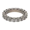 ANILLOS / SORTIJAS Sortija alianza eternity en platino con brillantes. Talla 14.