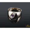 ANILLOS / SORTIJAS Sortija antigua oro amarillo rubí y diamantes.