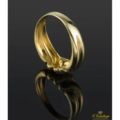 ANILLOS / SORTIJAS Sortija antigua oro amarillo y diamantes.