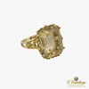 ANILLOS / SORTIJAS Sortija antigua oro amarillo y citrino