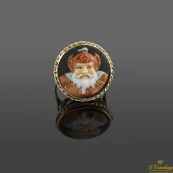 ANILLOS / SORTIJAS Sortija antigua oro amarillo icono chino
