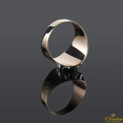 ANILLOS / SORTIJAS Sortija antigua oro amarillo esmeralda y diamantes talla antigua. Talla nº22