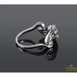 ANILLOS / SORTIJAS Sortija antigua oro blanco y diamantes.
