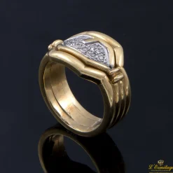 ANILLOS / SORTIJAS Sortija antigua oro amarillo y diamantes talla antigua