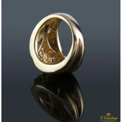 ANILLOS / SORTIJAS Sortija antigua oro amarillo y diamantes talla antigua